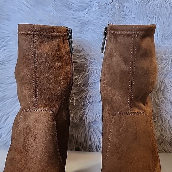 Kenneth Cole Reaction Women's Road Stretch Cognac Dress Booties Size 9 - Picture 6 of 16